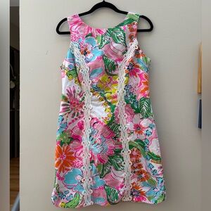 Lilly Pulitzer Pink and Green Floral Dress